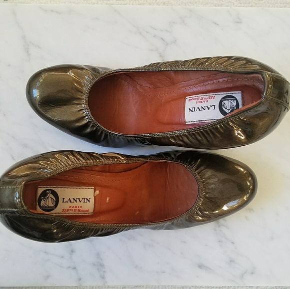 Gorgeous Patent leather Lanvin classic wedges - Picture 2 of 8